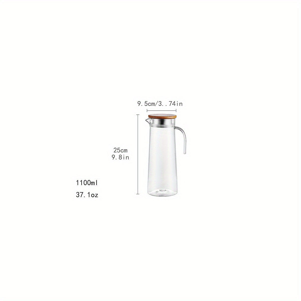 AquaElegance Carafe de Luxe avec Couvercle | Ustensiles de boisson durables et élégants pour un usage quotidien
