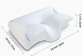 Oreiller pour l'apnée du sommeil et le soulagement du ronflement – Oreiller ergonomique en mousse à mémoire de forme anti-ronflement pour un meilleur soutien respiratoire et un sommeil profond