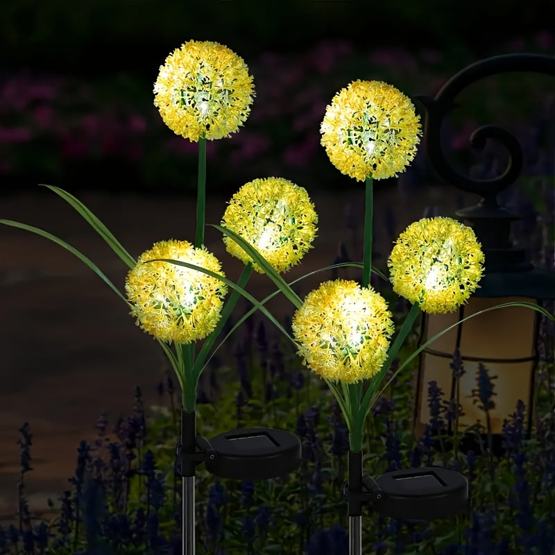LuxeGlow Lumière de Jardin Solaire en Forme de Pissenlit à LED | Design élégant et résistant aux éclaboussures pour des paysages extérieurs enchanteurs et des présentations florales