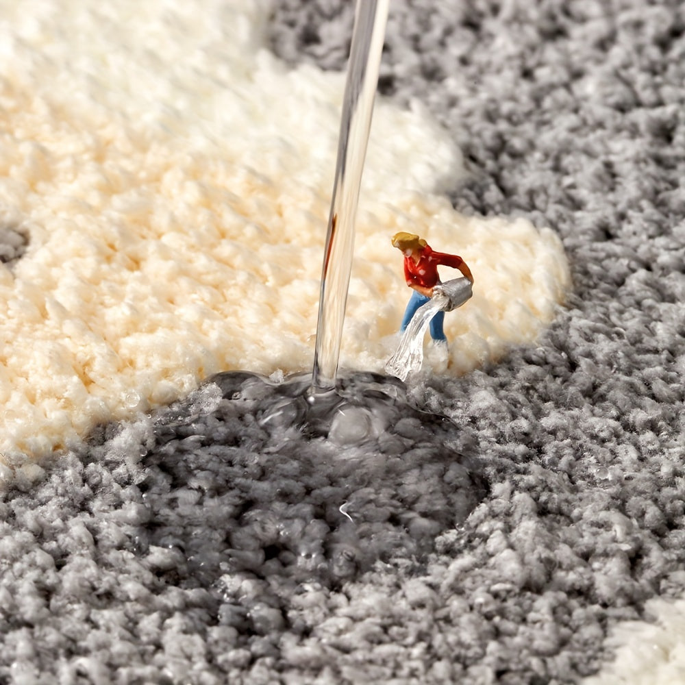 Tapis antidérapant super absorbant pour salle de bain et toilettes - Milo