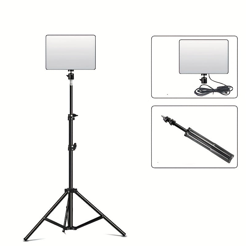 Trépied de Lumière Réglable et Lampe – Idéal pour la Photographie, les Configurations de Studio et les Enregistrements Vidéo