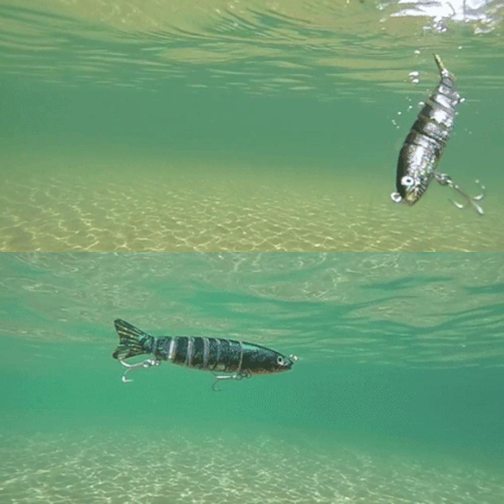 Bouchon de pêche à charnière | Leurres réalistes à segments multiples pour les gros poissons