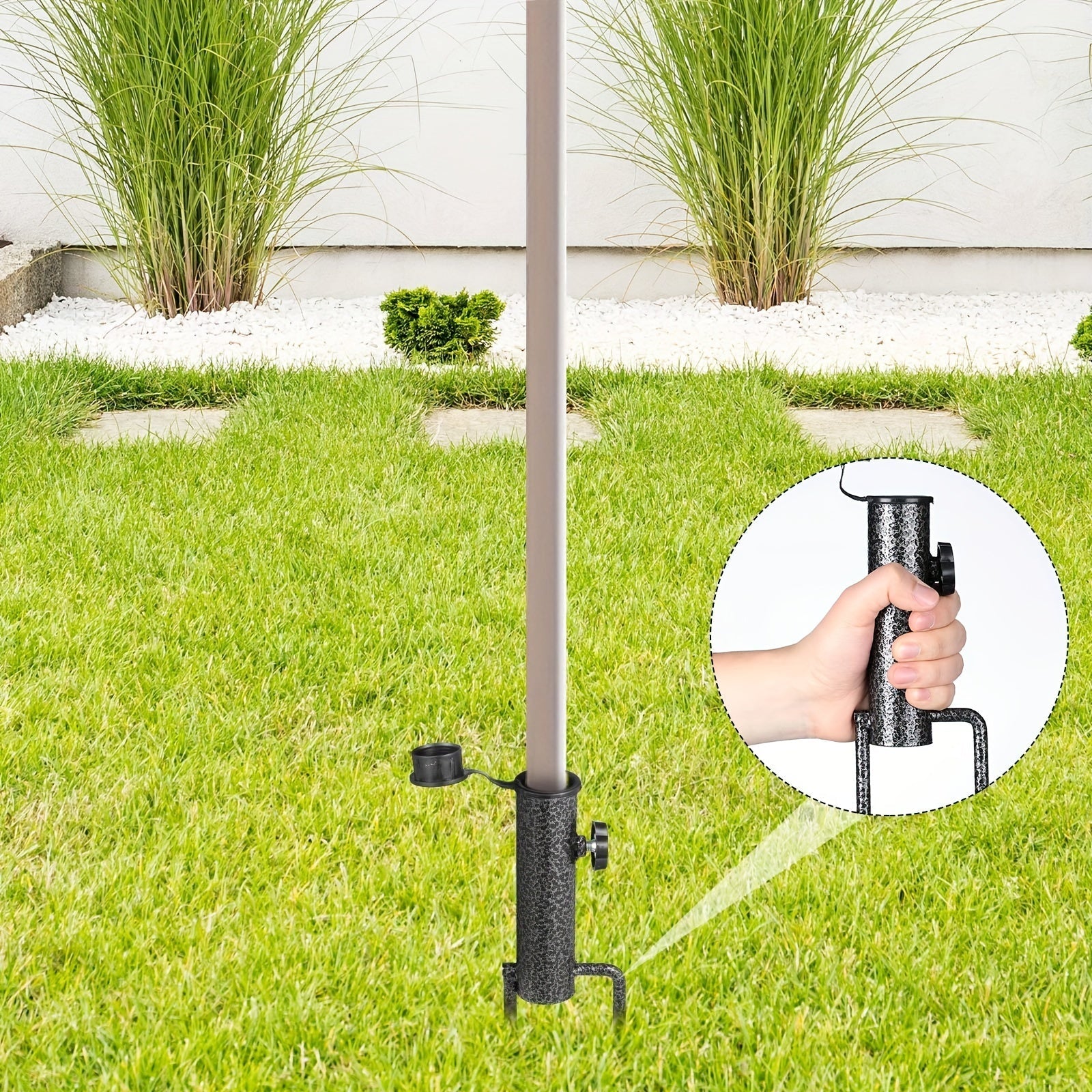 Socle de Parasol Portable et Réglable – Stabilité en Acier Robuste