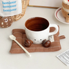 Tasse à café en céramique Kawaii à pincement de main – Mug esthétique élevé pour dortoirs, cadeaux et moments cocooning