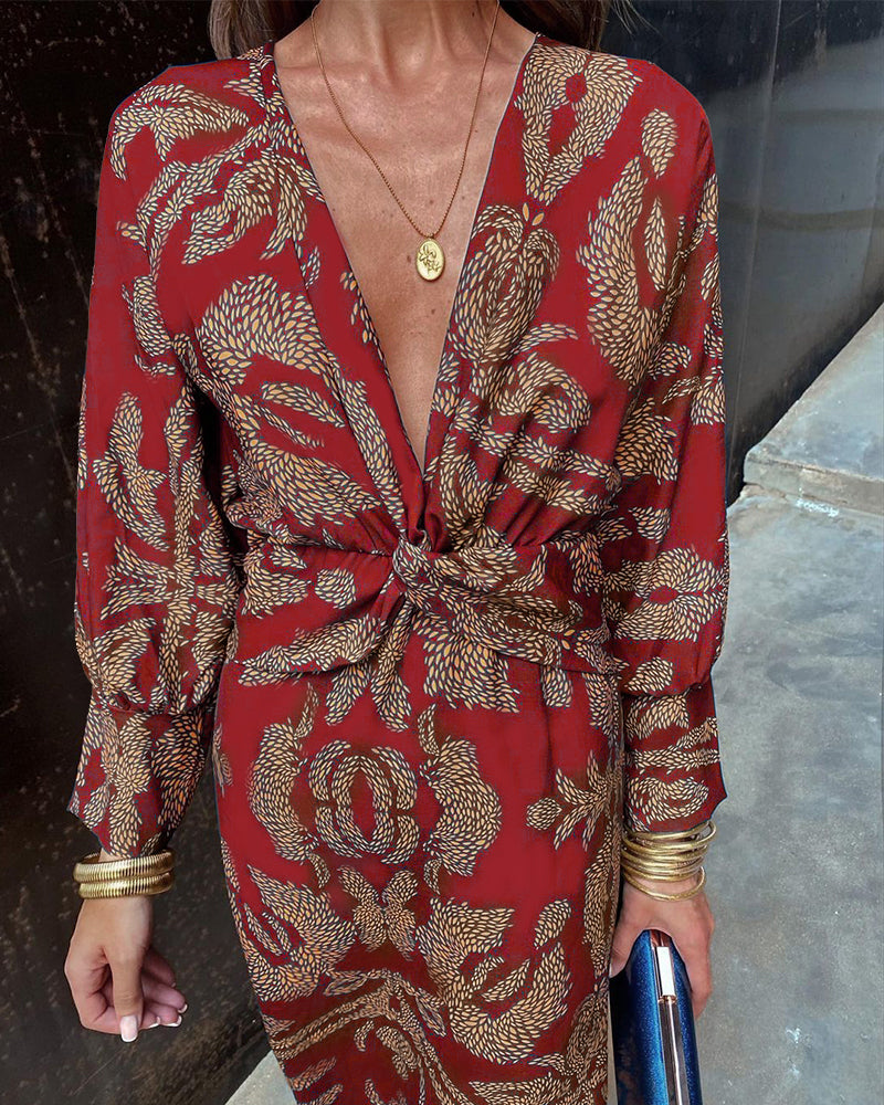 Caitlyn | Robe en Soie avec Décolleté en V