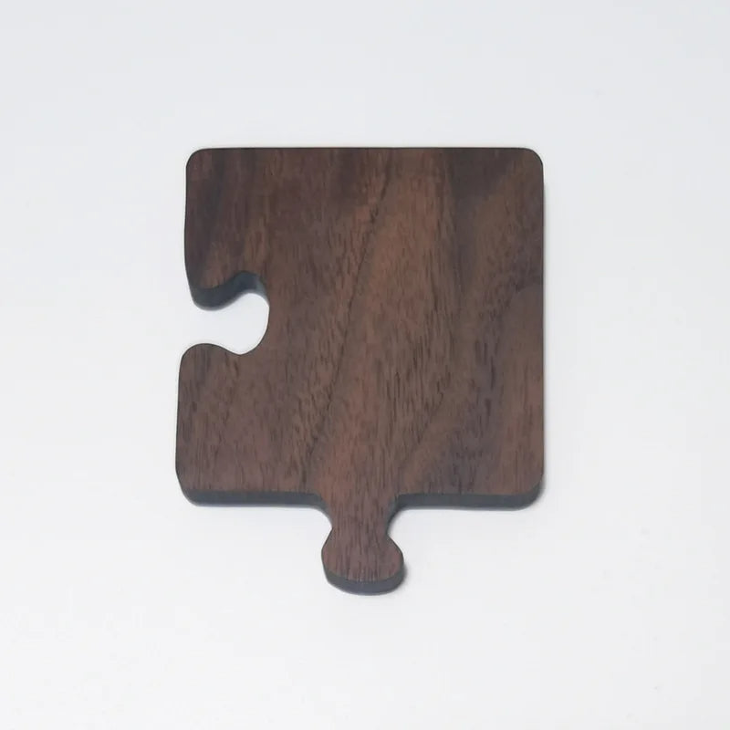 Sous-verre en Bois de Noyer Rustique – Résistant à la Chaleur, Durable et Élégant pour Protéger Votre Table