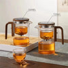 Théière magnétique BrewPure | Théière en verre de luxe avec séparateur en un clic