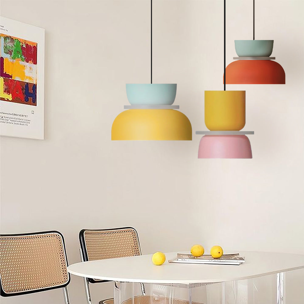 Suspension en Bloc de Couleurs Nordic - Lampe Suspendue Moderne pour Cuisine et Salle à Manger