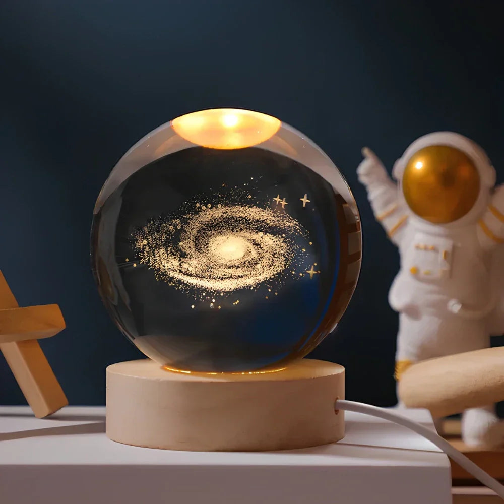 Boules en Cristal Gravées en 3D - Celestia