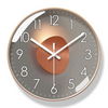 Zynir | Horloge Murale Design Élégante | Mécanisme Quartz Silencieux | Luxe et Moderne | Plastique & Verre | Sans Tic-Tac | Pile Non Incluse | Parfaite pour Salon, Chambre, Bureau