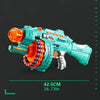 Blaster à mousse automatique – Pistolet turquoise avec 40 billes en mousse pour le plaisir de jouer