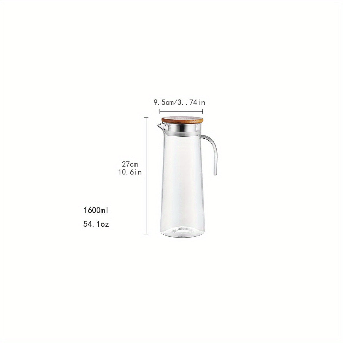 AquaElegance Carafe de Luxe avec Couvercle | Ustensiles de boisson durables et élégants pour un usage quotidien