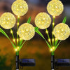 LuxeGlow Lumière de Jardin Solaire en Forme de Pissenlit à LED | Design élégant et résistant aux éclaboussures pour des paysages extérieurs enchanteurs et des présentations florales