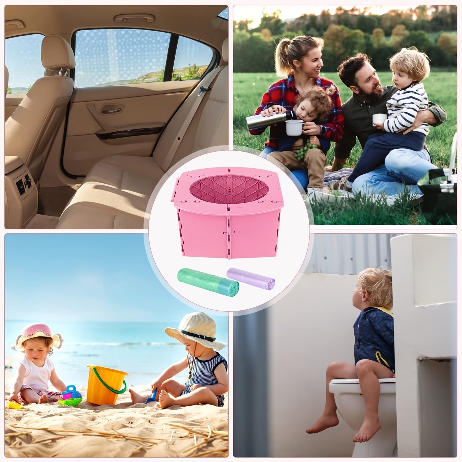 Toilettes pour enfants compactes et pliables – Solution pratique et hygiénique pour les déplacements