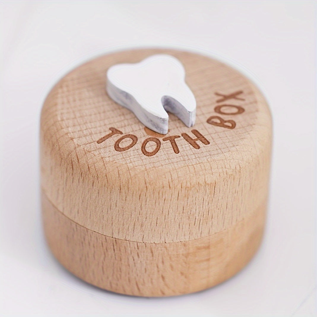 Boîte de Fée des Dents pour Enfants - Boîte à Dents en Bois en Souvenir