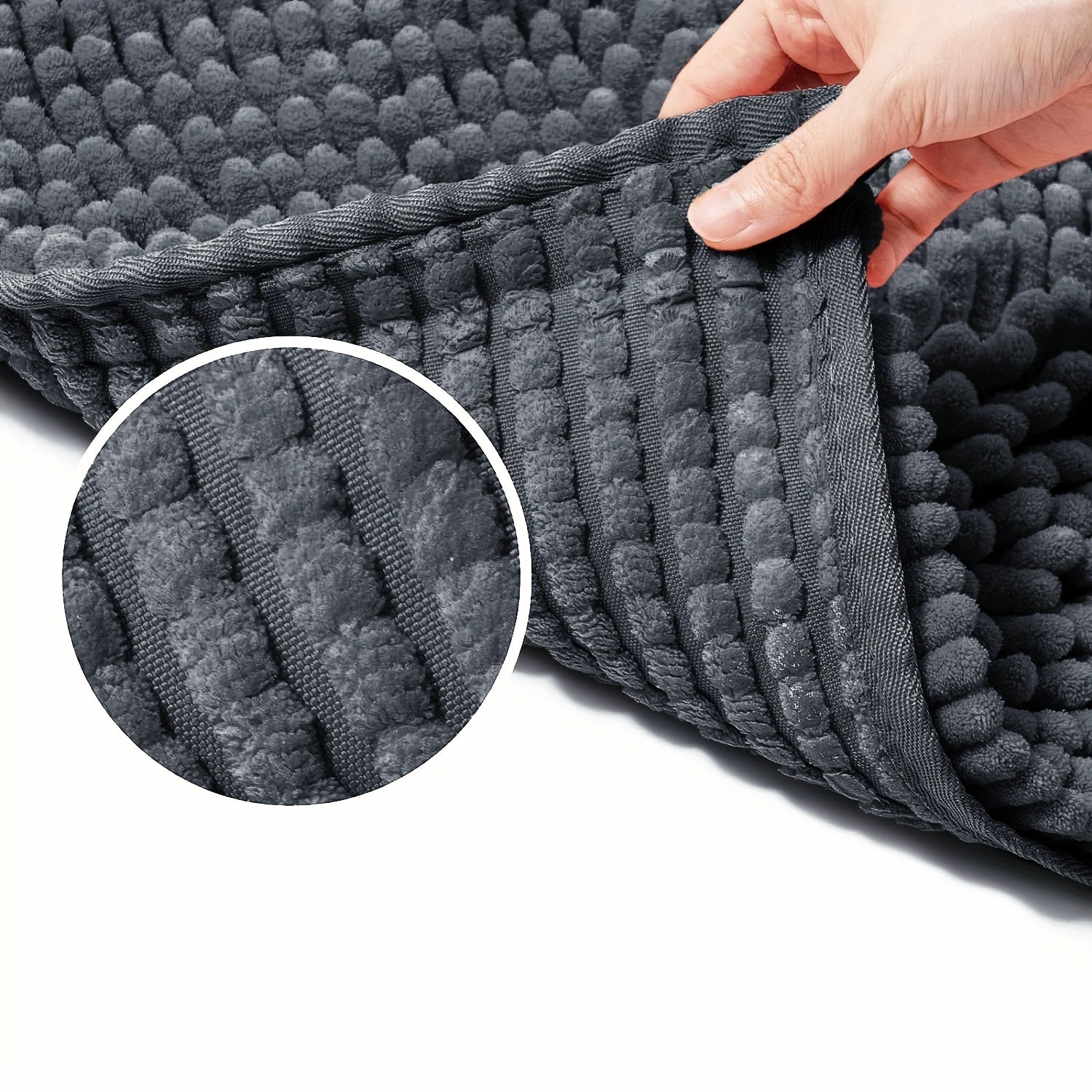 Tapis de Bain en Chenille Ultra-Doux – Parfait pour la Salle de Bain ou l'Entrée