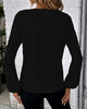 Blouse à Manches Longues et Col en V - Alina