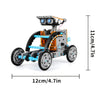Solar Robo Builder - Jouet éducatif de construction 12-en-1 à énergie solaire