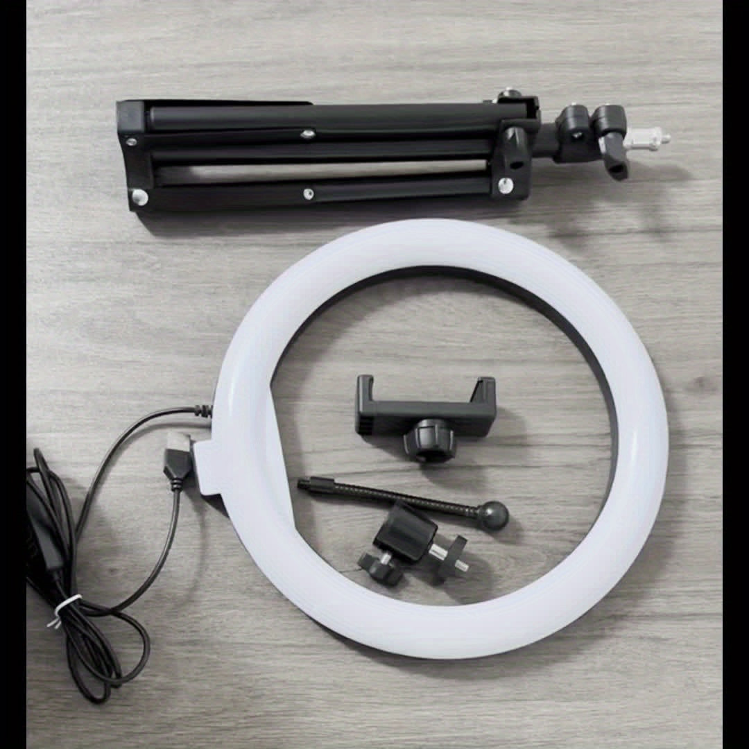 Anneau de beauté de 10 pouces avec trépied de 55 cm – Parfait pour la photographie, la vidéographie et le maquillage