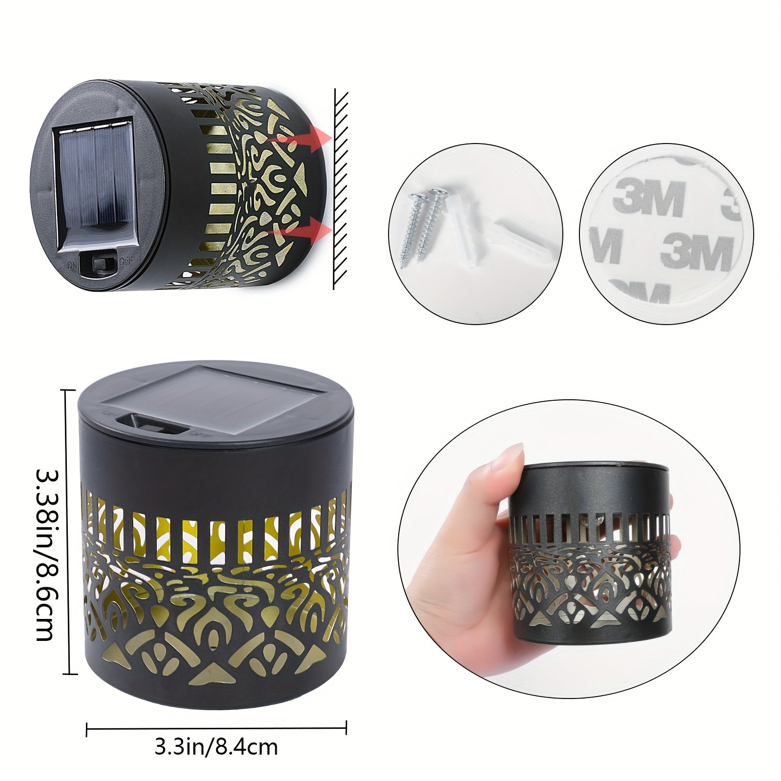 SolarGlow Duo Éclairage de Mur Extérieur – Élégant et Résistant aux Intempéries