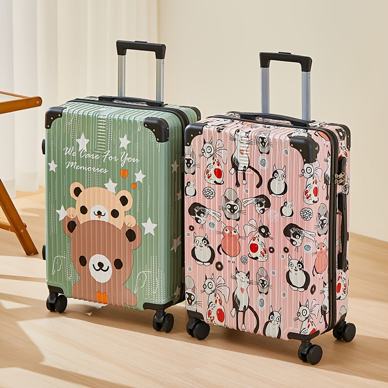 Valise de luxe Graffiti sur le thème de l'espace – Valise aérienne de 24 pouces avec roulettes pivotantes et verrou TSA