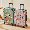 Valise de luxe Graffiti sur le thème de l'espace – Valise aérienne de 24 pouces avec roulettes pivotantes et verrou TSA