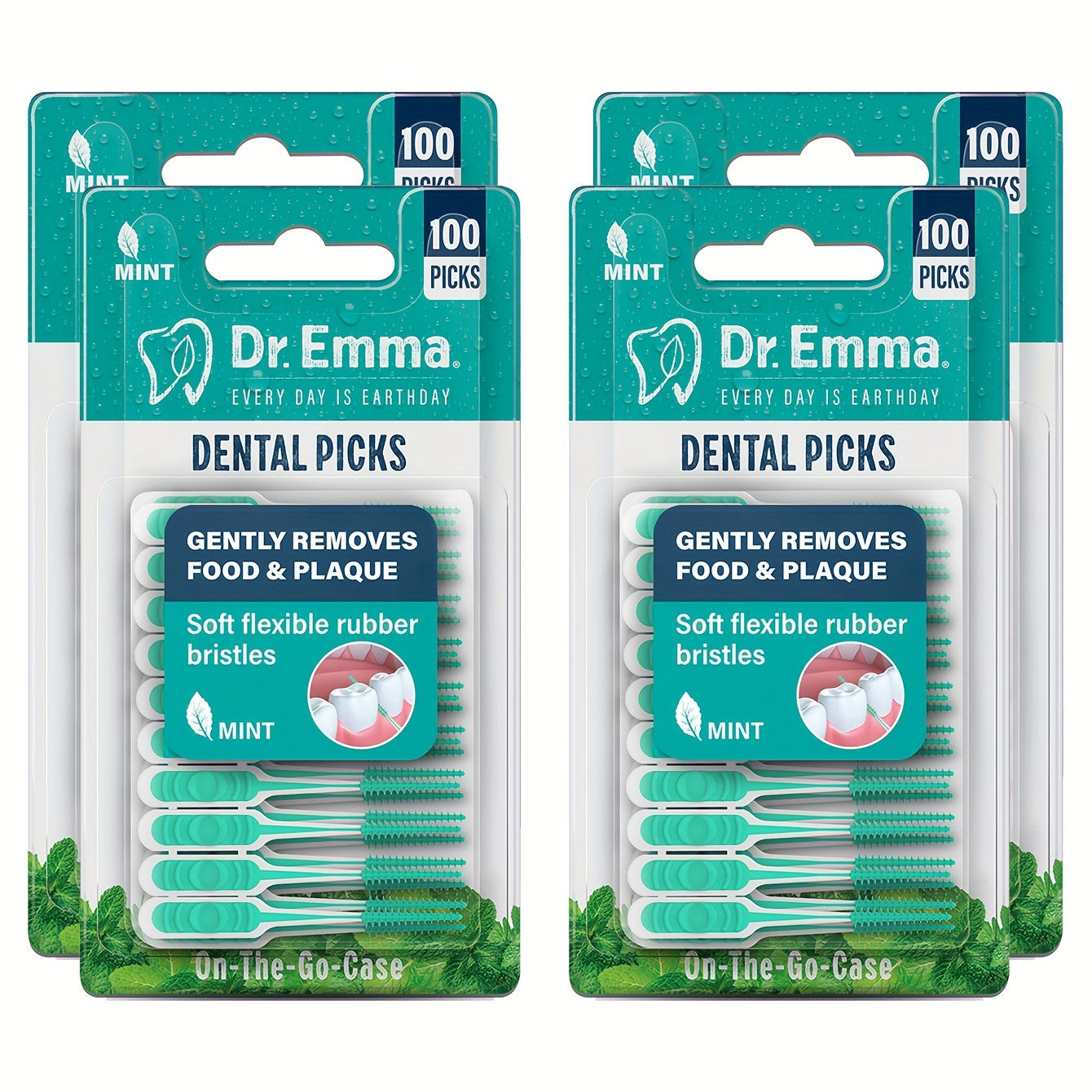 Brossettes Interdentaires Douces – Rafraîchies à la Menthe et Conçues Ergonomiquement