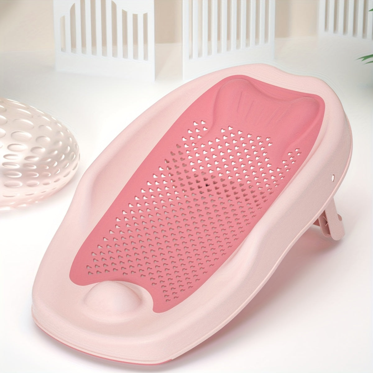 Baignoire Pliable pour Enfants - Support de Bain Antidérapant en Forme de Poisson pour un Bain en Toute Sécurité