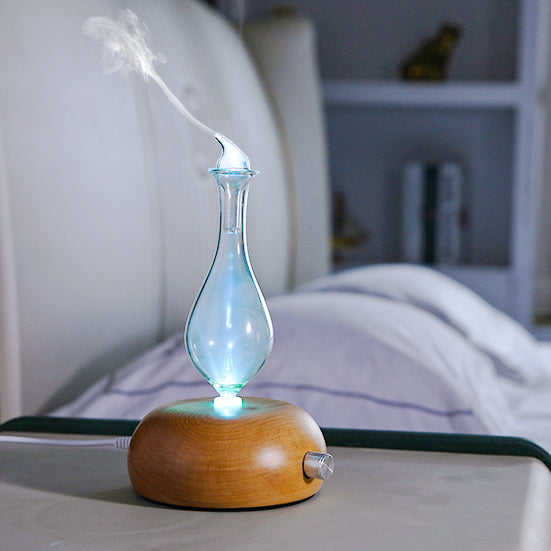 Atomiseur aromatique | Diffusion d'huiles essentielles pures sans eau ni plastique Un diffuseur d'arômes élégant et écologique conçu pour une atomisation thérapeutique.