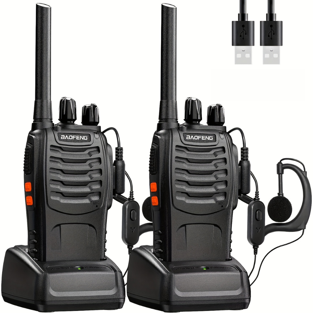 Radios Portatifs Bi-Canaux EliteComm | Radios bidirectionnelles compactes avec indicateurs LED pour les aventures en plein air