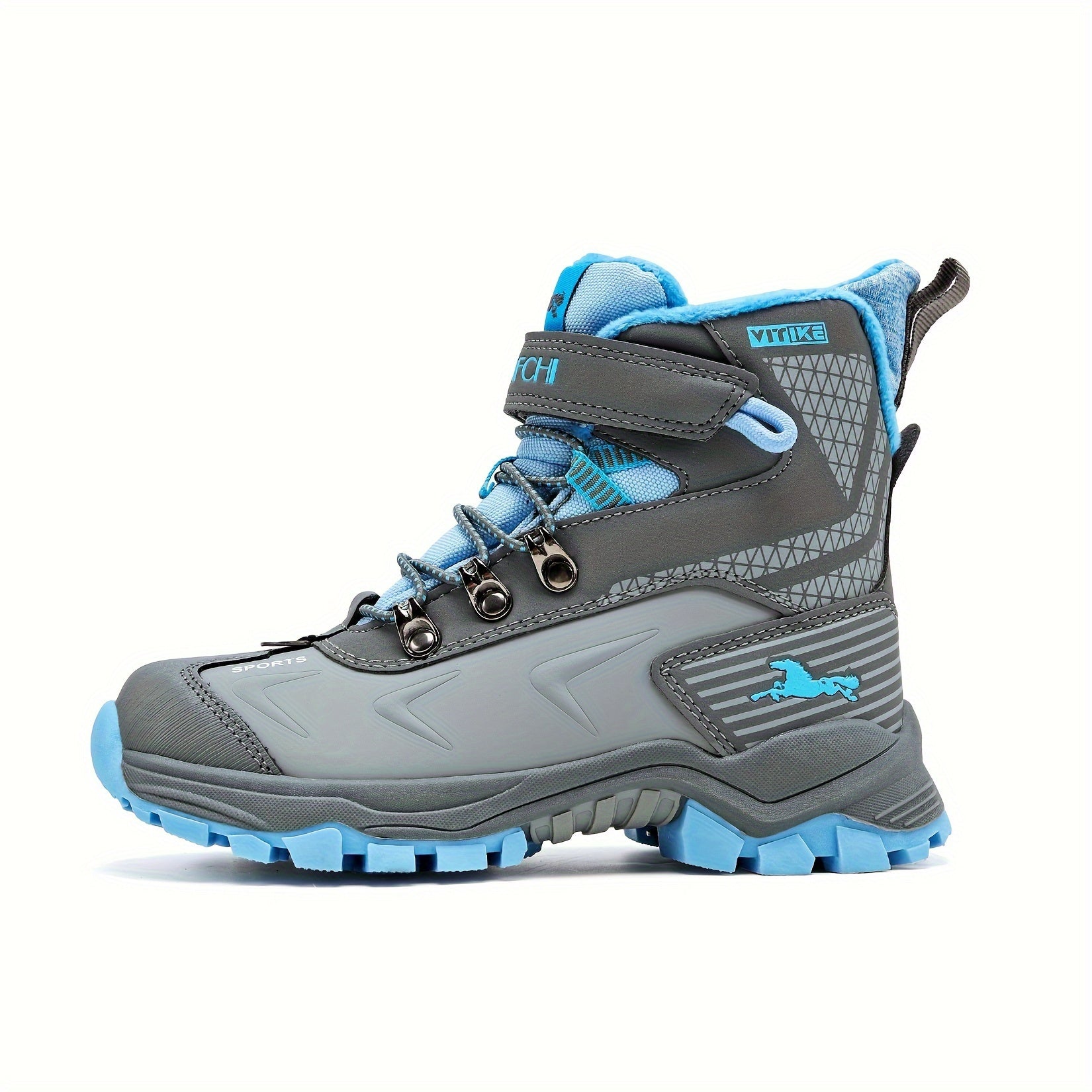 Bottes de Neige Hautes pour Femmes – Chaussures de Randonnée Antidérapantes avec Doublure Chaude
