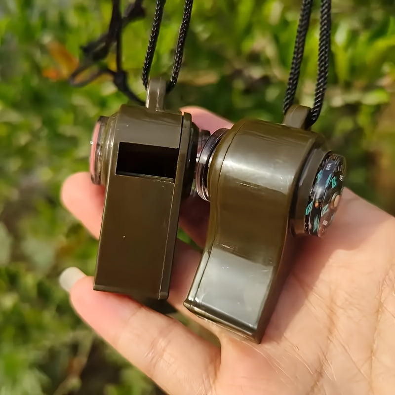 Sifflet de Secours avec Compas et Thermomètre – Design Durable et Flottant pour les Aventures de Survival et de Plein Air