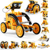 Solar Robo Builder - Jouet éducatif de construction 12-en-1 à énergie solaire