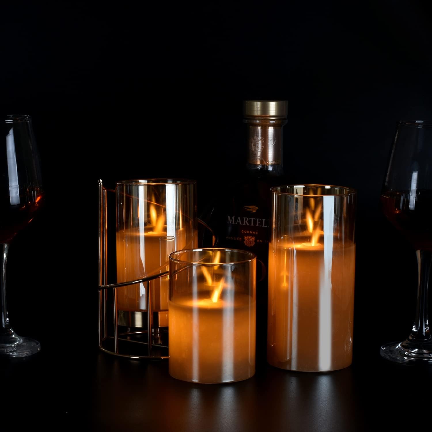 Ensemble de Bougies LED LuxeGlow | Bougies élégantes télécommandées avec minuterie d'arrêt automatique pour une ambiance sereine