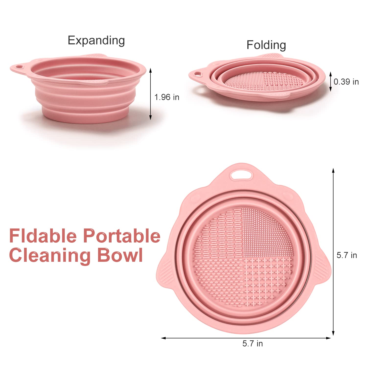 Bol de Nettoyage en Silicone Pliable