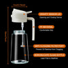 Spray d'huile d'olive 2-en-1 – Bouteille en verre premium de 470 ml