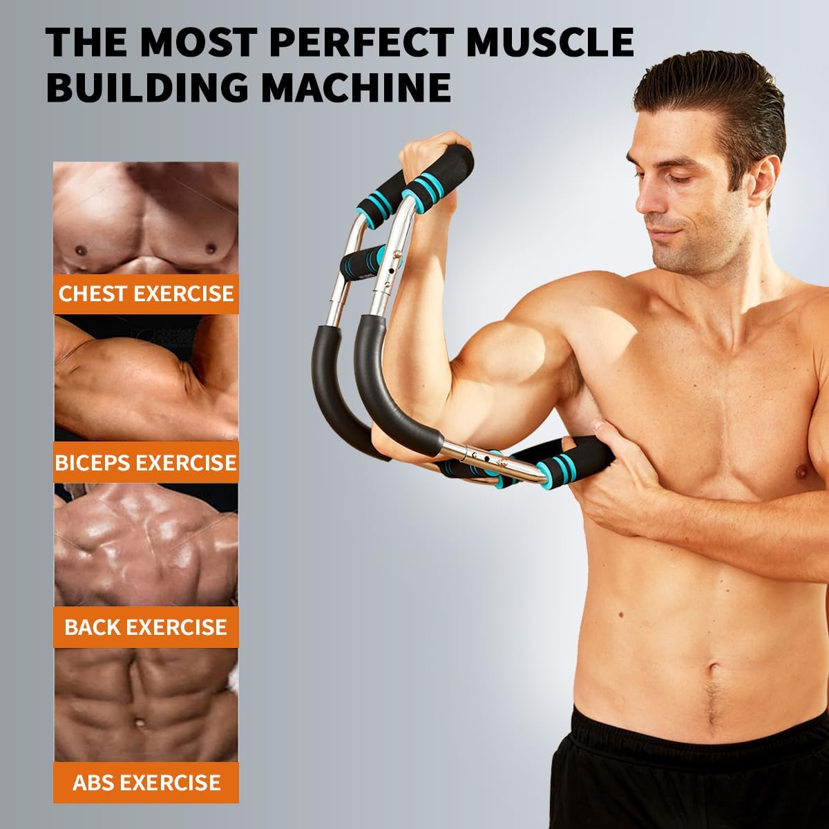 TwisterFlex Bâton de Force Réglable – Renforcez les Avant-bras, Triceps & Poitrine – Barre d’Entraînement Durable et Portable – Résistance Réglable