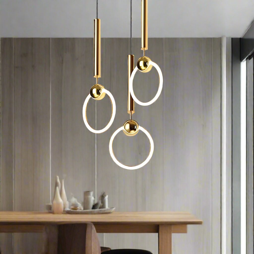 Suspension LED - Design Nordique avec Style Simple - Idéale pour l'Éclairage de la Salle à Manger, de la Cuisine et du Salon