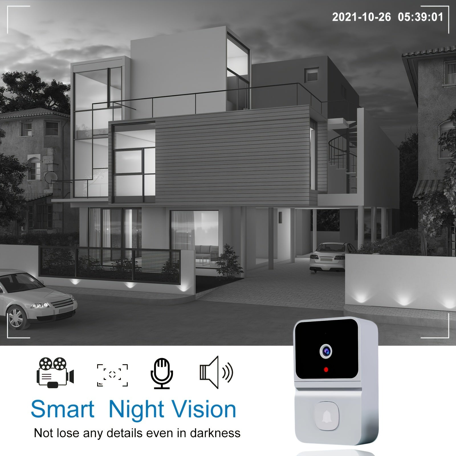 VisioBell Sonnette Intelligente - Sécurité et Confort avec Vidéo HD et Communication Bidirectionnelle