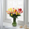 Ensemble de 10 Tulipes Blanches Artificielles – Parfait pour les Mariages, la Photographie et la Décoration Intérieure