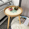 Table d'appoint en rotin scandinave - Elin