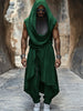 Ensemble Mi-Long pour Hommes – Gilet Sans Manches et Pantalon Baggy