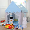 Tente de Jeu pour Enfants – Maison de Princesse Bleue Joyeuse avec Ensemble de Jeu de Burger pour des Heures de Plaisir