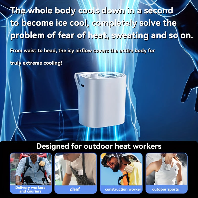 BreezeClip Mini Ventilateur – Refroidissement Puissant, Partout et Tout le Temps