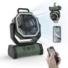 Ventilateur de Camping - 3-en-1 - LED - Sans Fil