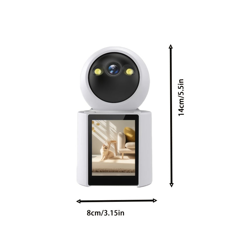 Caméra pour animaux de compagnie avec écran – Audio bidirectionnel et vision nocturne