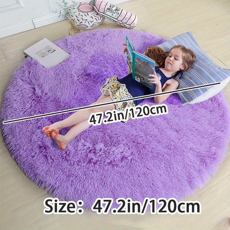 Tapis Rond Fluffy - Clouda