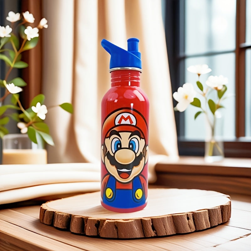 Super Mario Bouteille d'Eau - Bouteille Isotherme en Acier Inoxydable avec Bouchon pour Enfants
