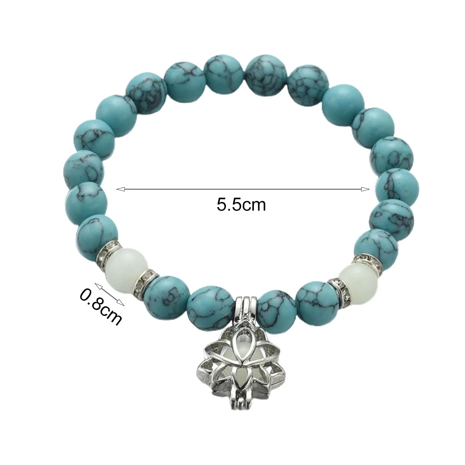 Bracelet Charme Lotus Luminescent