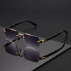 Lunettes Carrées Sans Monture pour Hommes – Élégance et Confort en Un